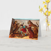 1874年ライオンの女王 カード (黄色い花)