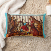 1874年ライオンの女王 ランバークッション (ブランケット)