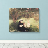 1874年、マウレコーの薄紫の下 キャンバスプリント (インサイチュ (ウッドフロア))