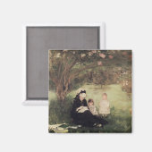 1874年、マウレコーの薄紫の下 マグネット (正面/裏面)