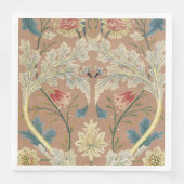 1875ヴィンテージウィリアム・モリスフローラ刺繍 (正面)