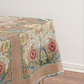 1875ヴィンテージウィリアム・モリスフローラ刺繍 テーブルクロス (インサイチュ)