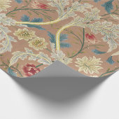 1875ヴィンテージウィリアム・モリスフローラ刺繍 ラッピングペーパー (角)