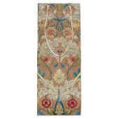 1875ヴィンテージウィリアム・モリスフローラ刺繍 ワインギフトバッグ (裏面)