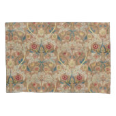 1875ヴィンテージウィリアム・モリスフローラ刺繍 枕カバー (正面左)