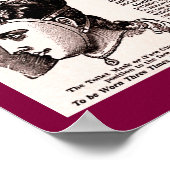 1875ヴィンテージ美しい補助具:トイレマスクまたは顔手袋 ポスター (角)