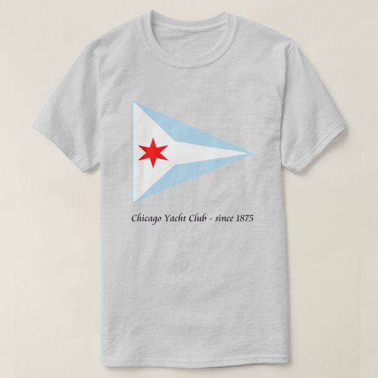 1875年からシカゴ・ヨット・クラブ Tシャツ (デザイン正面)