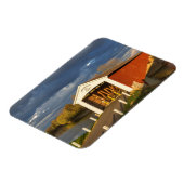 1875年に建てられたメドラの屋根付き橋 マグネット (左側)