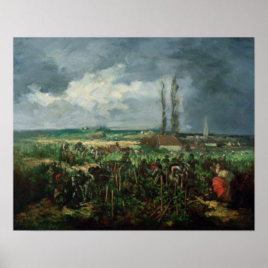 1875年アルゼンチンの葡萄の収穫 ポスター (正面)