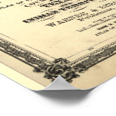 1875年テキサス州・インディアン領土地図(オクラホマ) ポスター (角)