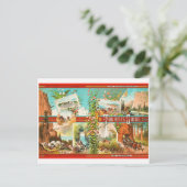 1875年頃のカリフォルニアの夏と冬のリゾート ポストカード (スタンド正面)