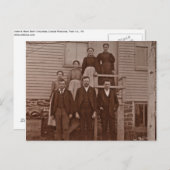 1875年頃のヨハネとメアリーラップの子たち ポストカード (正面/裏面)