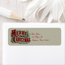 1876メリークリスマスグリーン ラベル