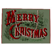 1876メリークリスマスグリーン ラージペーパーバッグ (裏面)