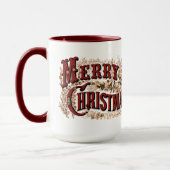 1876メリークリスマス金ゴールド マグカップ (左)