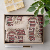 1876メリークリスマス金ゴールド 薄葉紙 (ギフト)