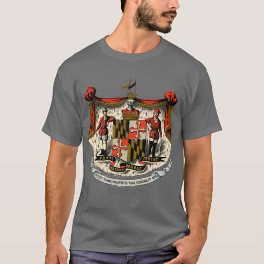 1876メリーランドの紋章 Tシャツ (正面)