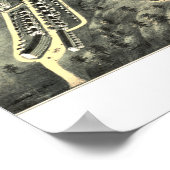 1876年からマサチューセッツ州クリントンの地図 ポスター (角)