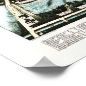 1876年からマサチューセッツ州ローレンスのヴィンテージの地図 ポスター (角)