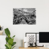 1876年のデッドウッド・サウスダコタ ポスター (ホームオフィス)