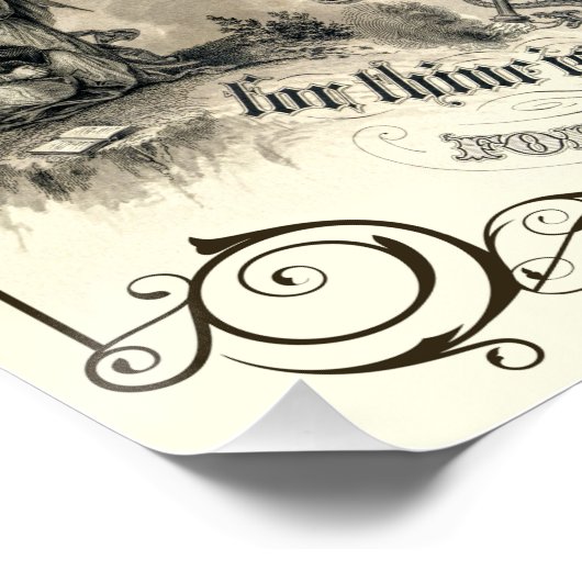 1876年の主の教え祈りの言葉 ポスター (コーナー)