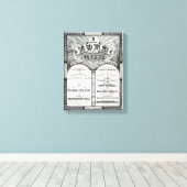 1876年の十戒のポスター復元 キャンバスプリント (インサイチュ (ウッドフロア))