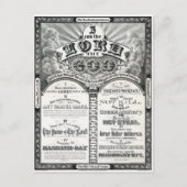 1876年の十戒のポスター復元 ポストカード (正面)