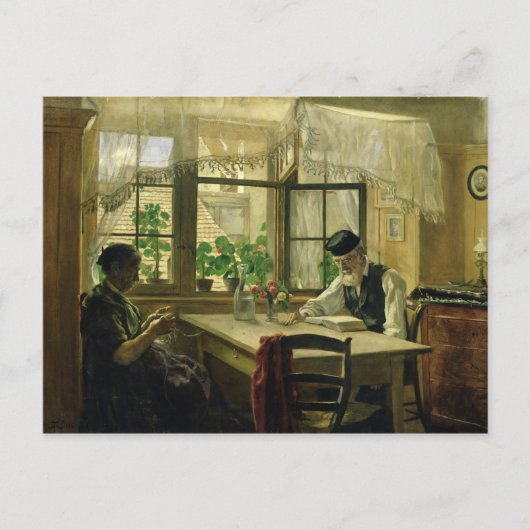 1876年の平和な日曜日 ポストカード (正面)