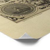 1876年の複製独立の宣言 ポスター (角)