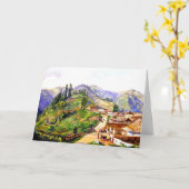 1876年ジャワ州トサリの絵画村 カード (黄色い花)