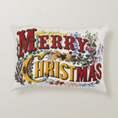 1876年メリークリスマスカラフル アクセントクッション (裏面)
