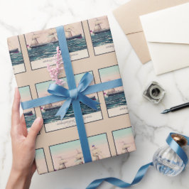 1876年、いかりラインの船ビクトリア ラッピングペーパー