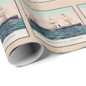 1876年、いかりラインの船ビクトリア ラッピングペーパー (ロールコーナー)