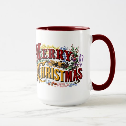 1876 Merry Christmas Colorful マグカップ (右)
