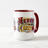 1876 Merry Christmas Colorful マグカップ (正面右)