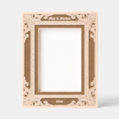 1877エレガント年縁どビクトリアン年 レーザー彫刻フレーム (正面)