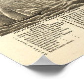 1877クリーブランドOH鳥瞰図パノラママップ ポスター (角)