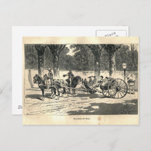 1877プリントキューバ、地球とその民 ポストカード (正面/裏面)