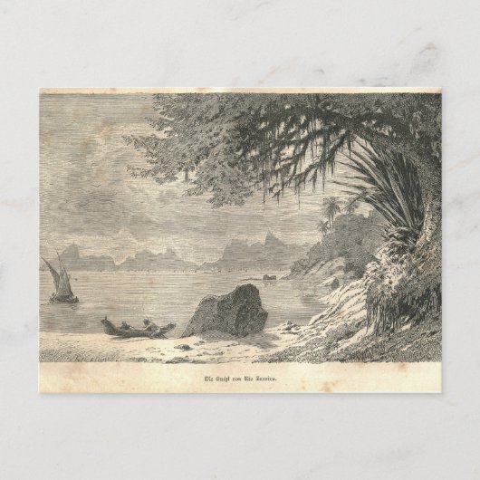 1877プリントリオデジャネイロ地球とその民 ポストカード (正面)