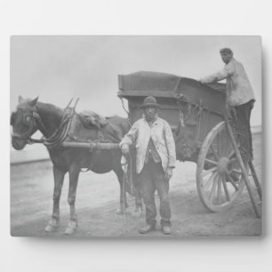 1877年から78年の通り生活から生ゴミの男 フォトプラーク