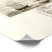 1877年ポスターのニューハンプシャー州ポートマスの地図 ポスター (角)