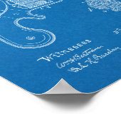 1877銃拳銃の特許芸術スケッチプリント ポスター (角)