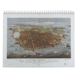 1878年からのサンフランシスコカリフォルニア市 カレンダー