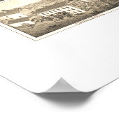 1878年からの南コベントリーのヴィンテージ地図 ポスター (角)