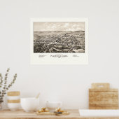 1878年のCTプラインビルの地図 ポスター (キッチン)