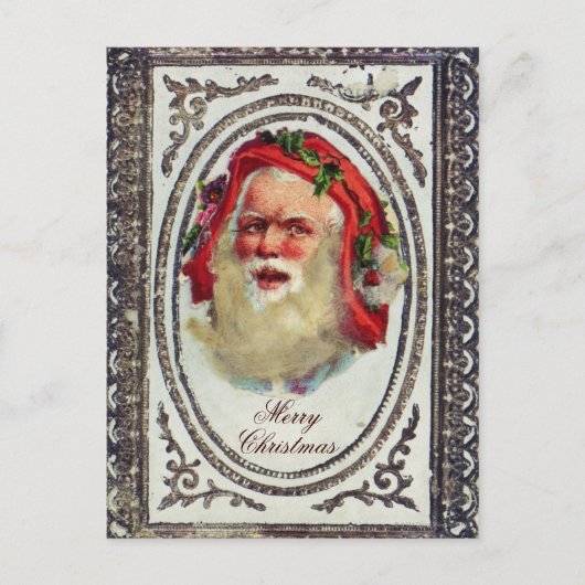 1878年ビクトリアンクリスマス挨拶状 シーズンポストカード (正面)