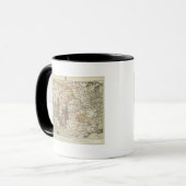 1878年米国地理調査進捗マップ マグカップ (正面左)