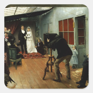 1878結婚年~9年に写真家に在籍 スクエアシール
