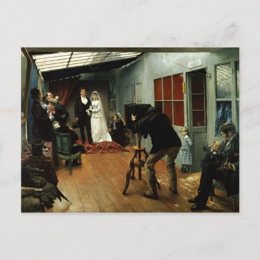 1878結婚年～9年に写真家に在籍 ポストカード (正面)