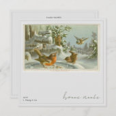 1879ヴィンテージ年賀状 シーズンカード (正面/裏面)